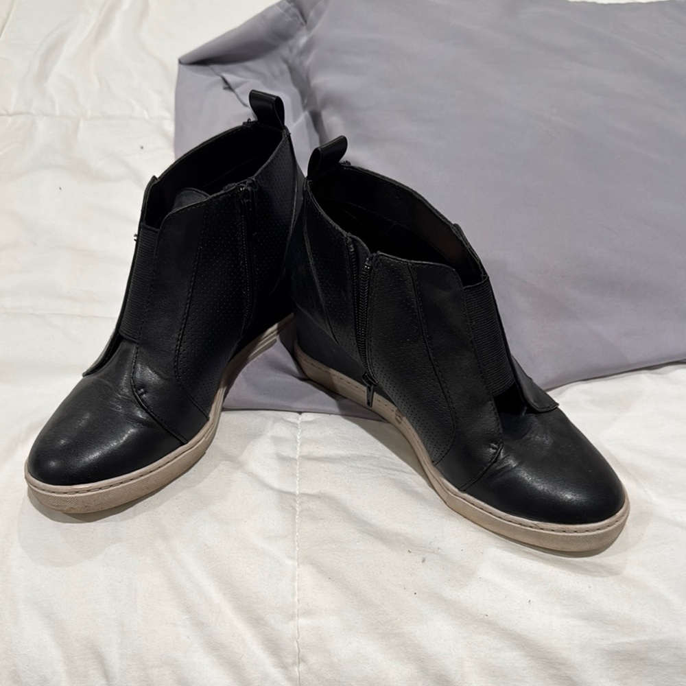 Black Leather Ankle Boots